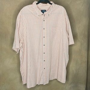 Harbor Bay Men's 2XL Short Sleeve Button Down Shirt - LIKE NEW CONDITION